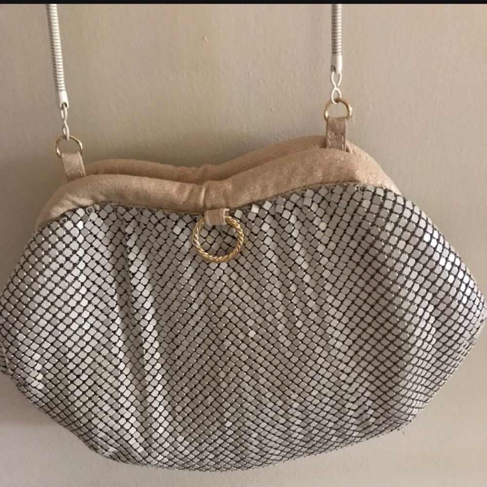La Regale Ltd. Silver mesh handbag